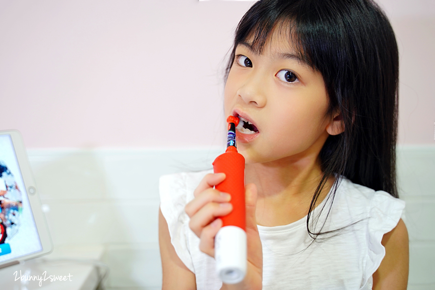2021電動牙刷推薦》Oral-B 歐樂B兒童電動牙刷 D100K~刷牙時光變有趣!! 從沒想過孩子能自動自發刷牙刷滿 2 分鐘!! @兔兒毛毛姊妹花