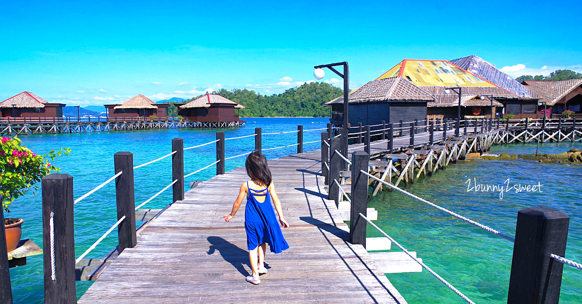 沙巴住宿【伽亞娜生態度假村 Gayana Marine Resort】走出陽台就可以跳進大海的絕美海上屋 @兔兒毛毛姊妹花