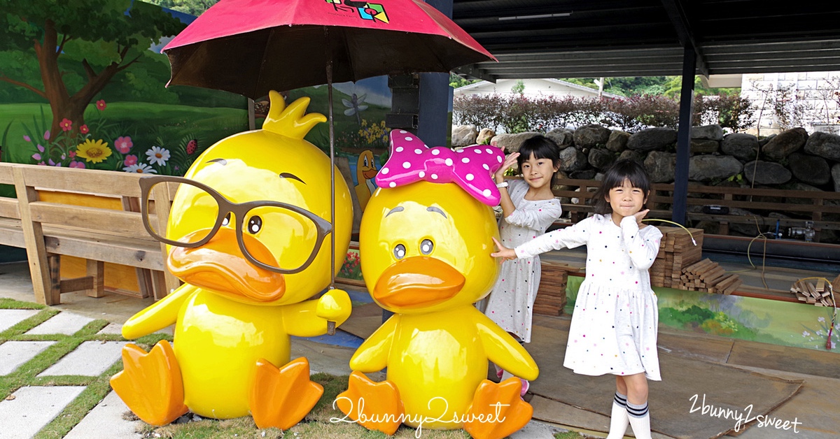 宜蘭礁溪景點【甲鳥園】超好拍清水模高級鴨鴨豪宅，餵鴨鴨、DIY、吃鴨蛋糕和滷鴨蛋 @兔兒毛毛姊妹花