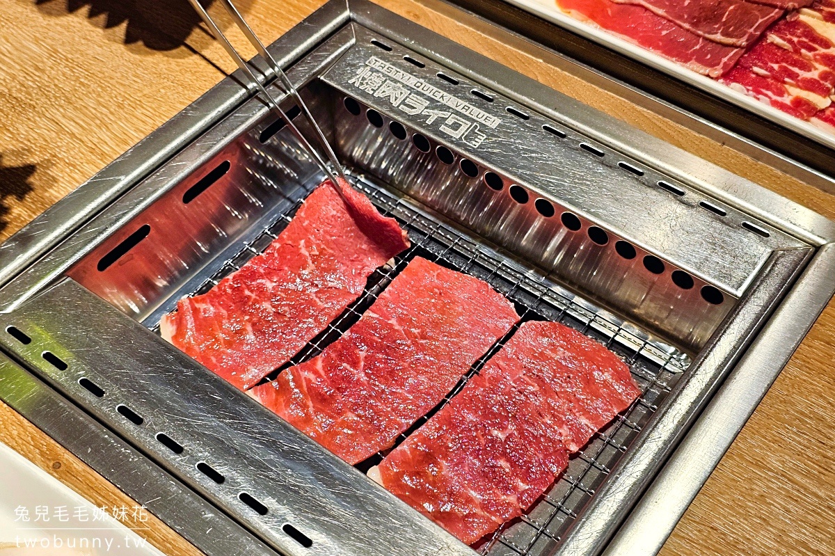 台北燒肉【燒肉LIKE】一個人也能吃燒肉!! 來自日本的一人燒肉創始店｜南京松江美食 @兔兒毛毛姊妹花