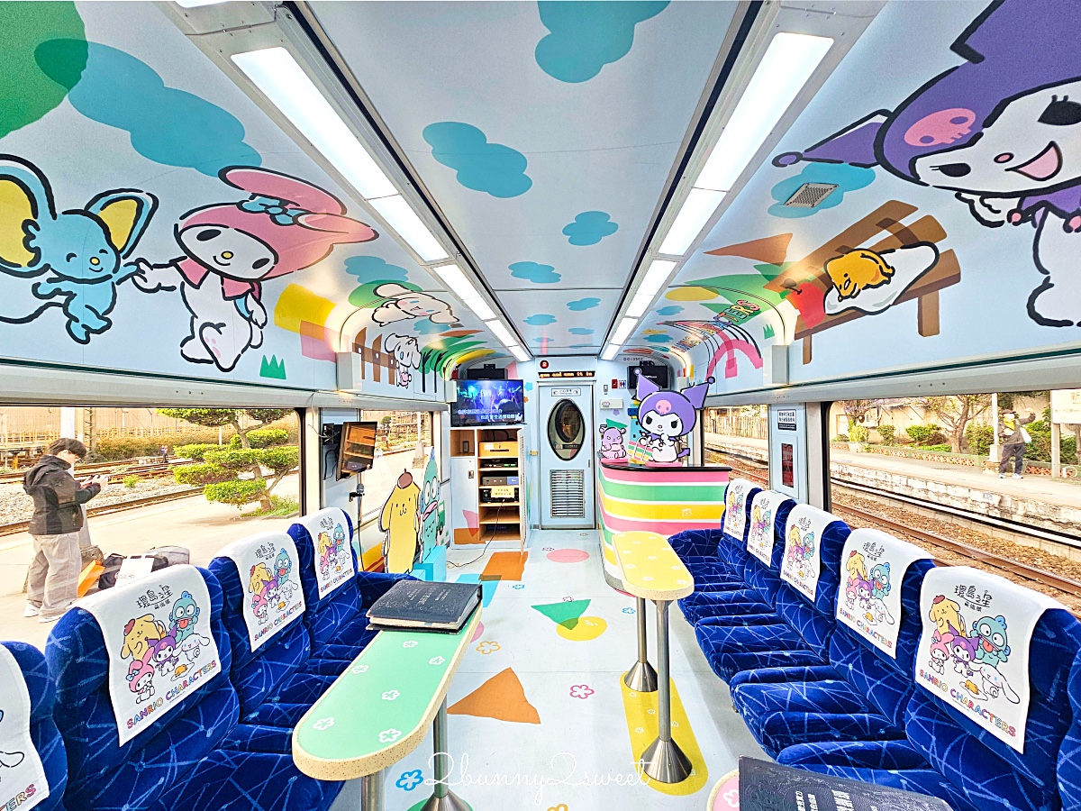 「環島之星萌旅號」三麗鷗家族主題列車｜搭火車就開始度假，一路吃喝玩樂、歡唱到目的地 @兔兒毛毛姊妹花