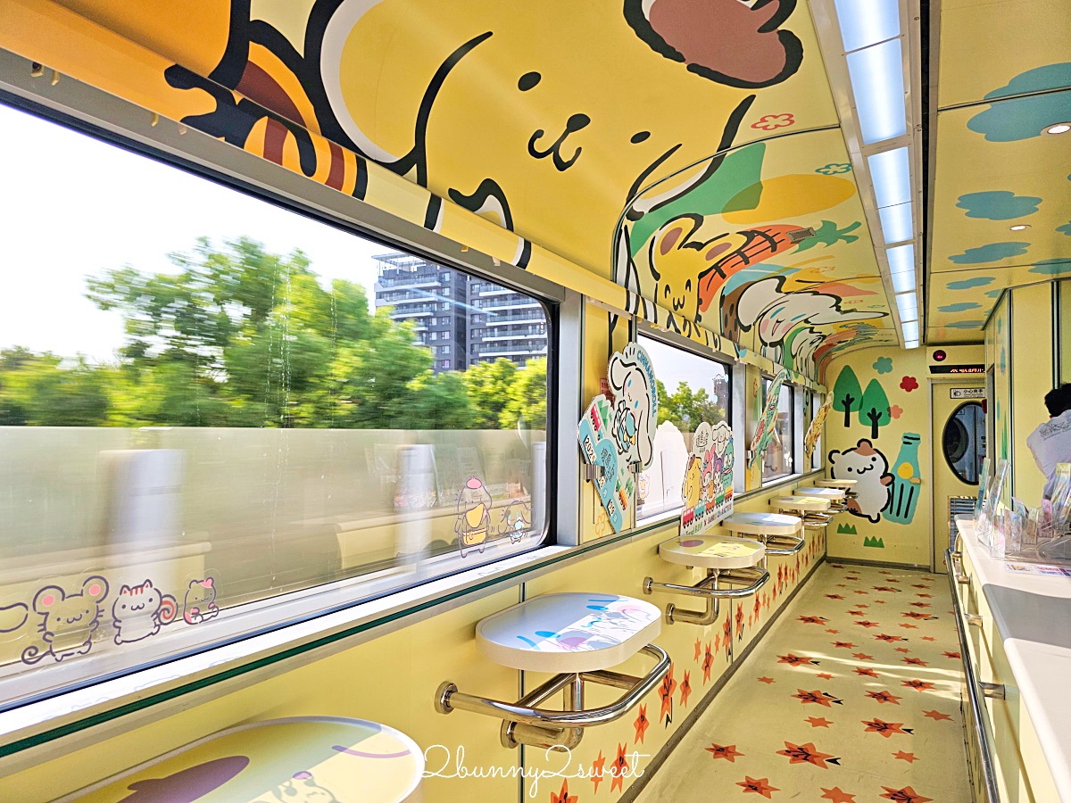 「環島之星萌旅號」三麗鷗家族主題列車｜搭火車就開始度假，一路吃喝玩樂、歡唱到目的地 @兔兒毛毛姊妹花