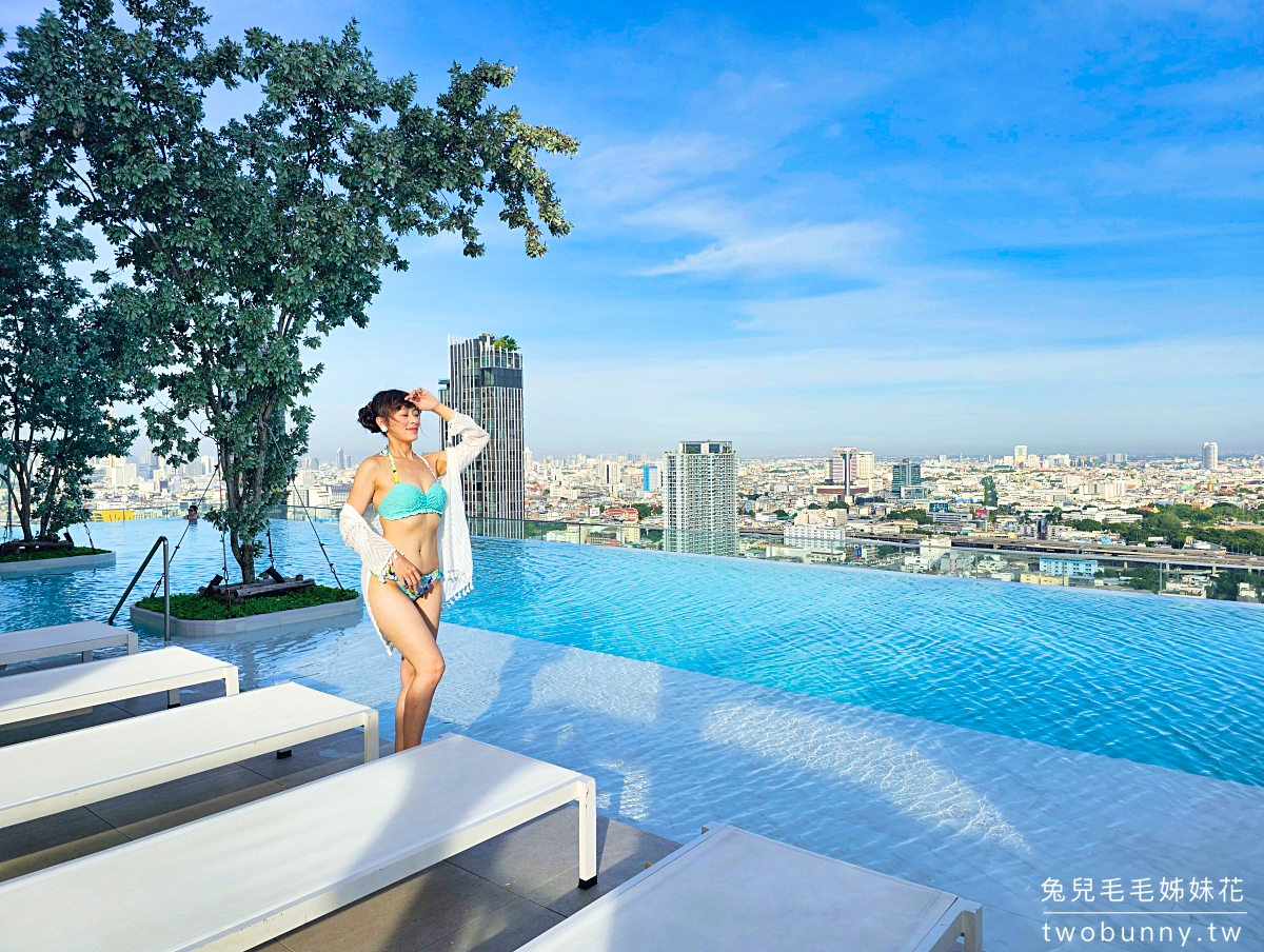 曼谷住宿「帕亞泰易思廷大酒店 Eastin Grand Hotel Phayathai」機場快線/BTS直達五星飯店，公寓套房 空中泳池美翻天 @兔兒毛毛姊妹花