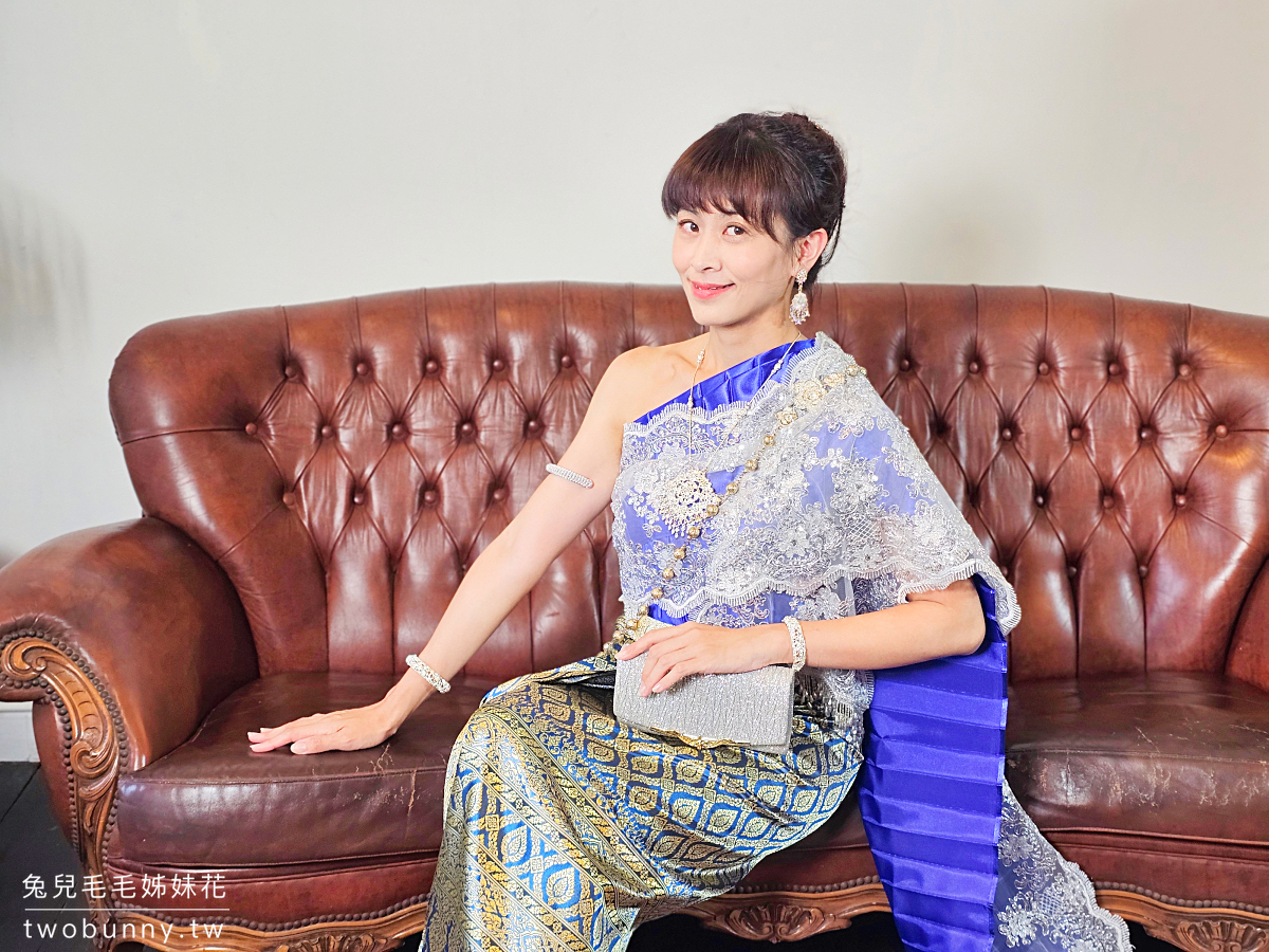 曼谷泰服體驗「Cherd-Chay Thai Glory」金山寺老城區泰服租借，手工泰服超精緻，預約制不用人擠人 @兔兒毛毛姊妹花