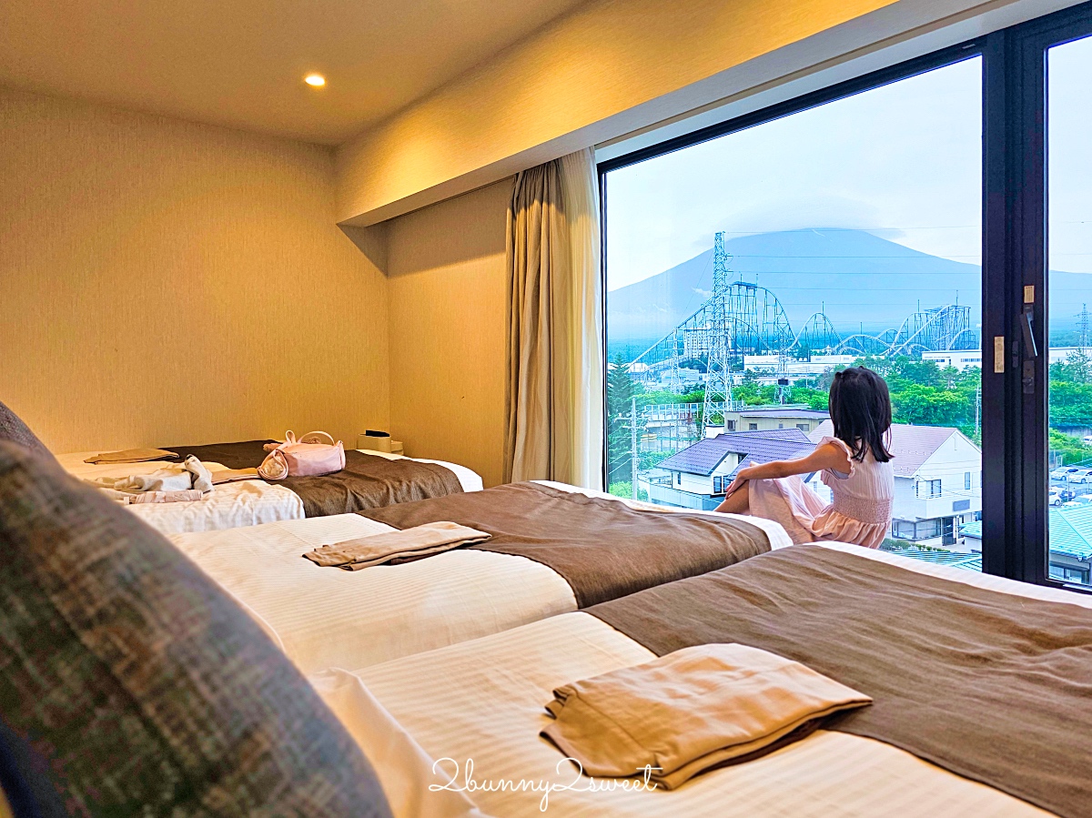 河口湖住宿「MYSTAYS 富士山展望温泉酒店」躺在床上就能看到富士山、富士急樂園 @兔兒毛毛姊妹花