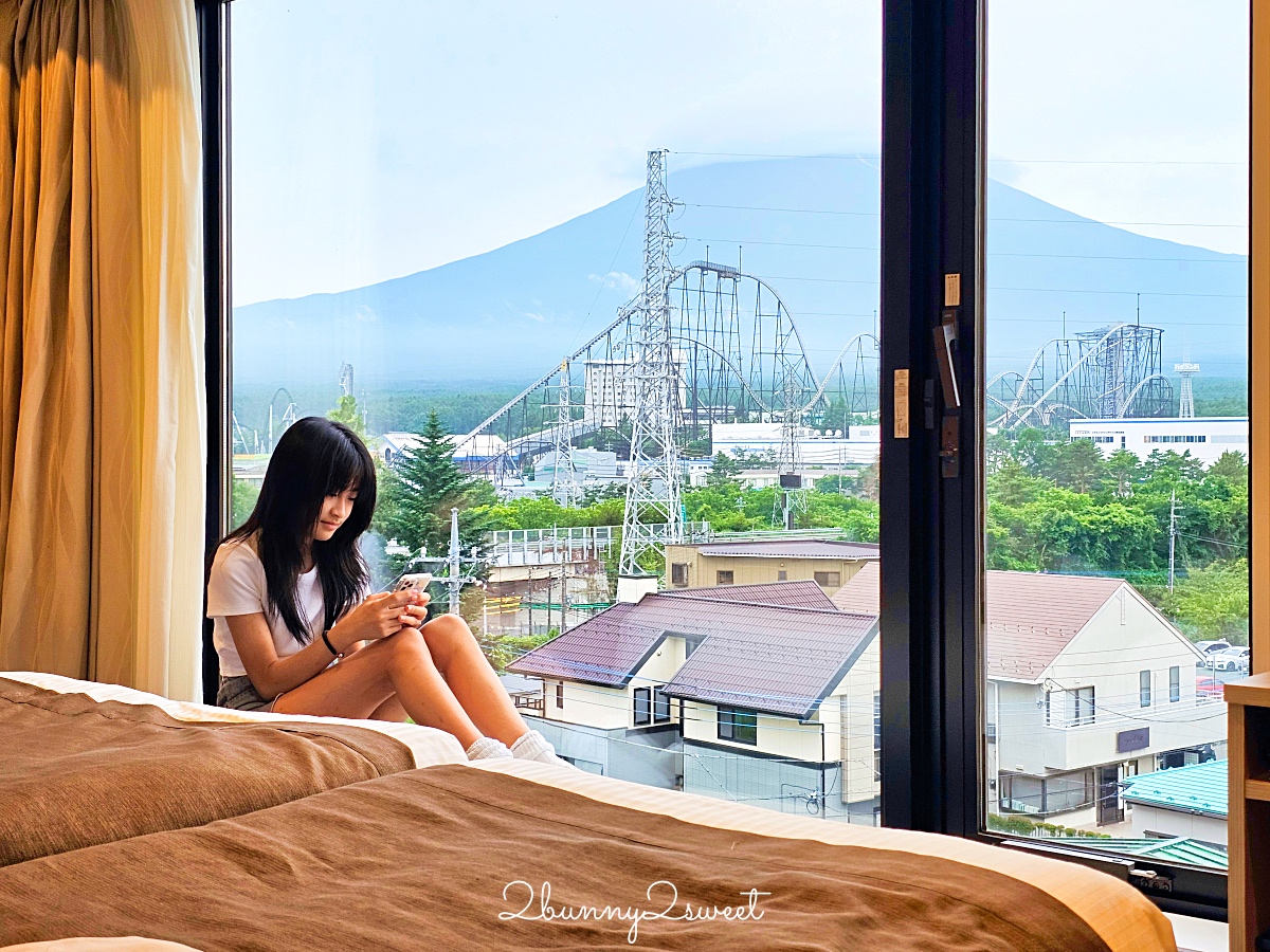 河口湖住宿「MYSTAYS 富士山展望温泉酒店」躺在床上就能看到富士山、富士急樂園 @兔兒毛毛姊妹花