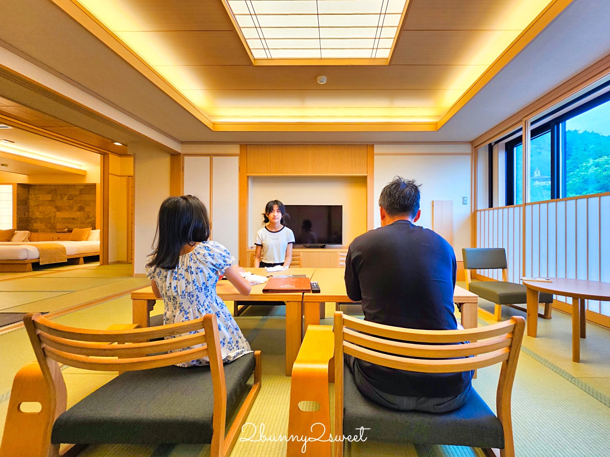 富士河口湖溫泉湖南莊飯店｜房間就能邊泡溫泉邊看富士山，房內享用會席料理晚餐太享受 @兔兒毛毛姊妹花