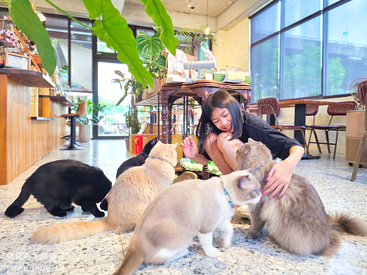 宜蘭礁溪貓咪咖啡廳「萬記商行」好拍網美風空間、超萌動物造型甜點，餐點精緻又美味 @兔兒毛毛姊妹花