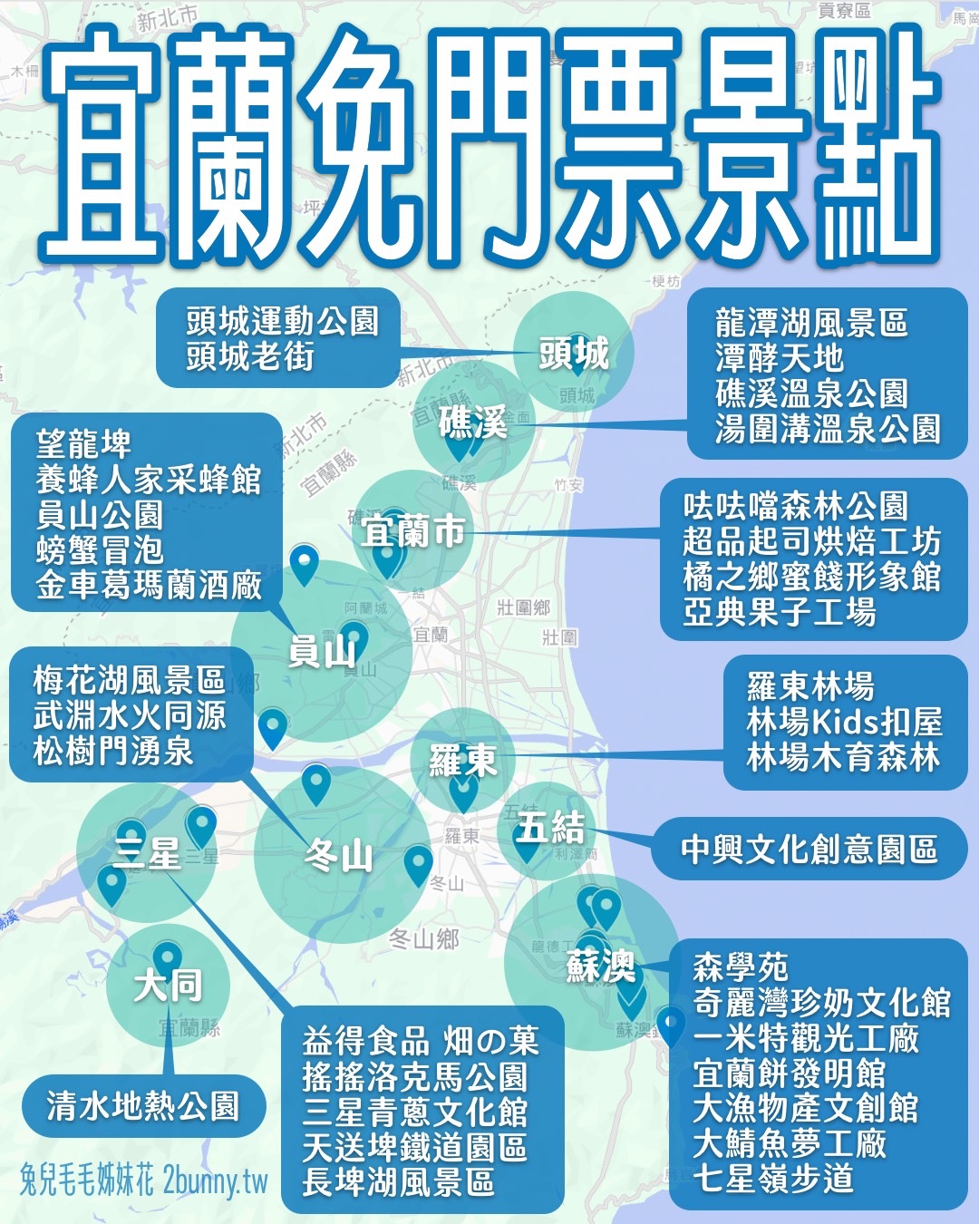 2025【宜蘭免費景點】盤點30個宜蘭免門票景點，不用花錢也能開心出遊玩整天 @兔兒毛毛姊妹花