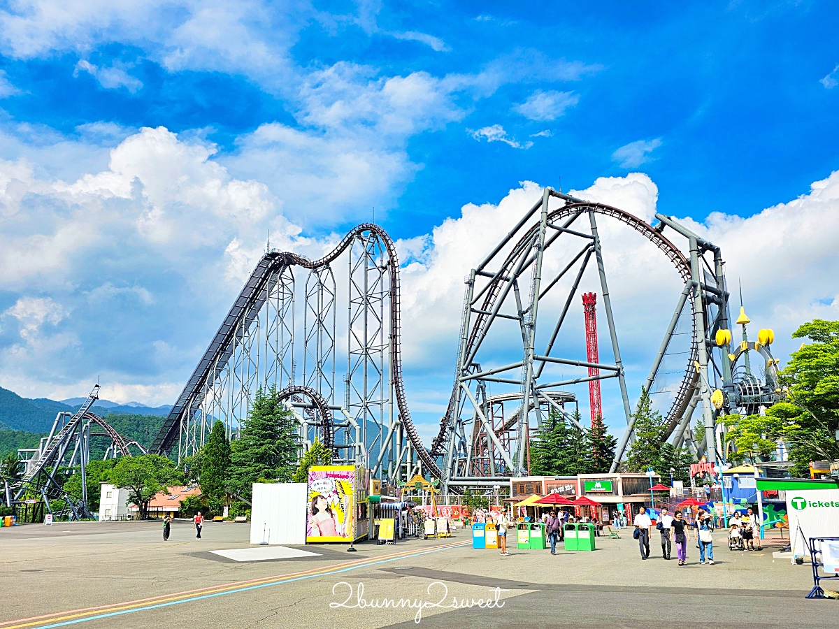 山梨景點「富士急樂園」富士山下免門票絕叫系遊樂園~刺激雲霄飛車、最恐怖鬼屋、湯瑪士樂園 @兔兒毛毛姊妹花