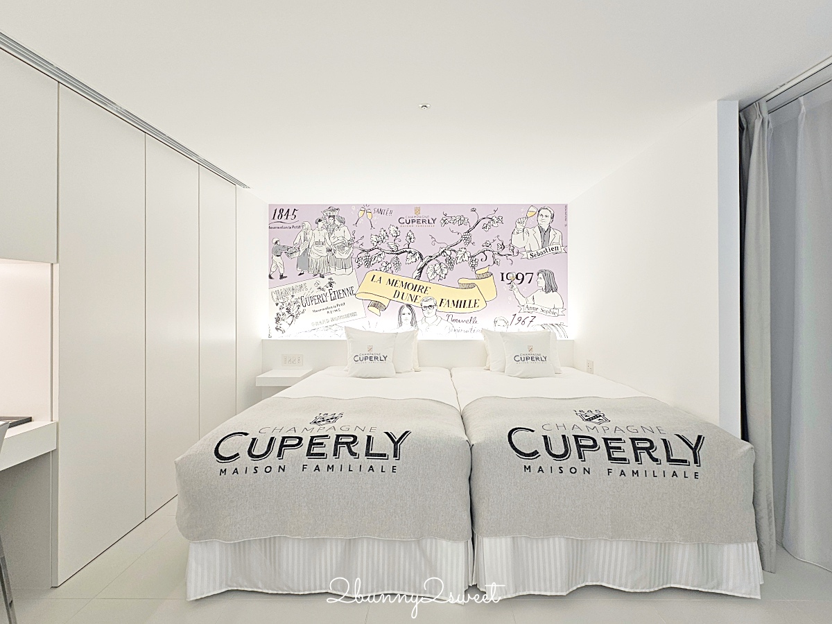 大阪住宿「Cuvée J2 Hôtel Osaka by 温故知新」全球首間香檳主題飯店，心齋橋住宿推薦 @兔兒毛毛姊妹花