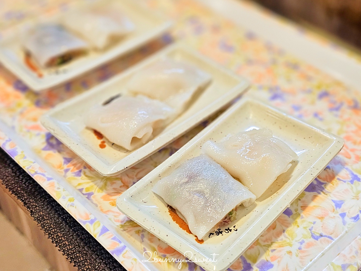 林口長庚美食「港龘港式飲茶歐式自助百匯」腸粉、港點吃到飽只要500元還免收服務費 @兔兒毛毛姊妹花