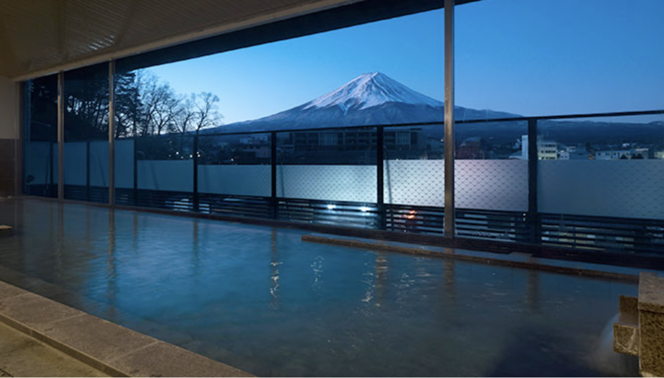 富士河口湖溫泉湖南莊飯店｜房間就能邊泡溫泉邊看富士山，房內享用會席料理晚餐太享受 @兔兒毛毛姊妹花
