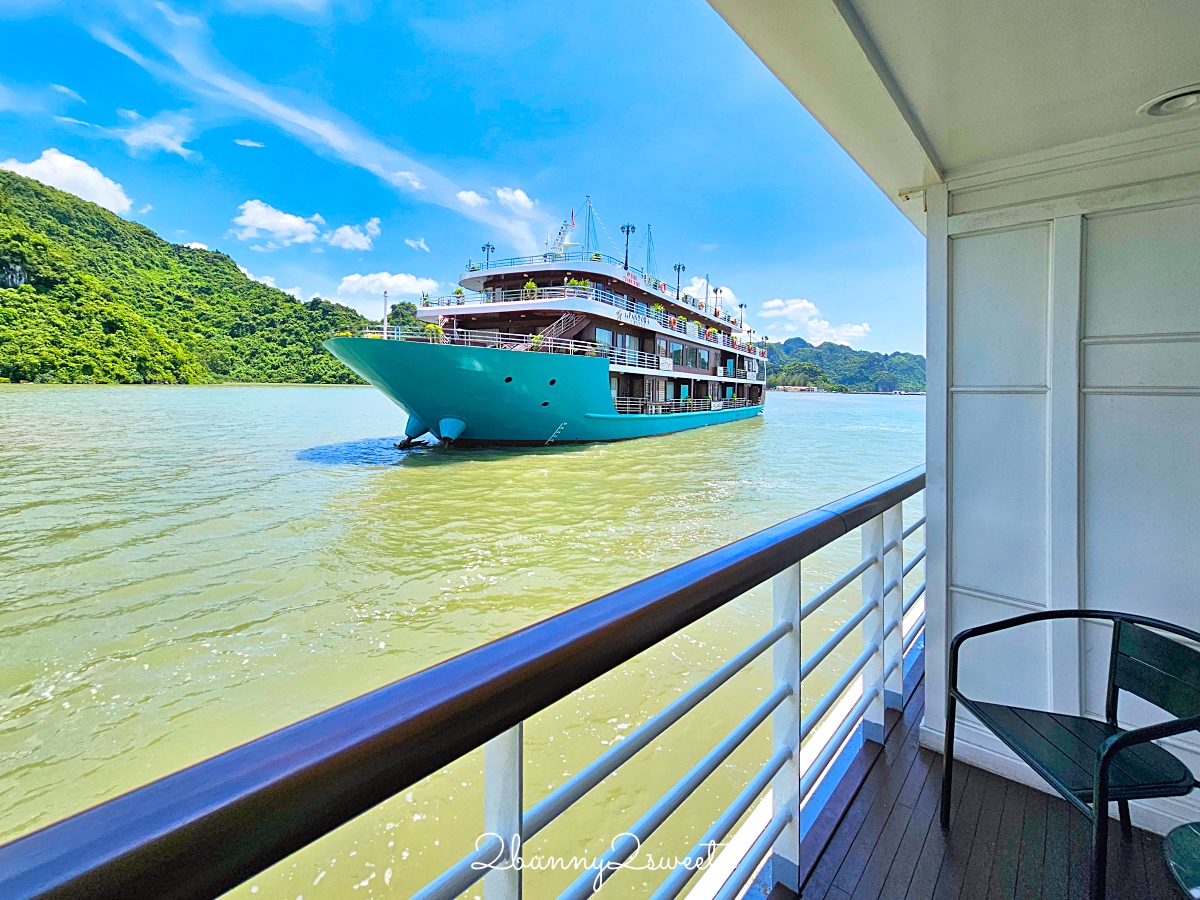 下龍灣郵輪「國賓號 Ambassador Signature Cruise」北越蘭夏灣五星豪華郵輪2天1夜陽台客艙住宿體驗 @兔兒毛毛姊妹花