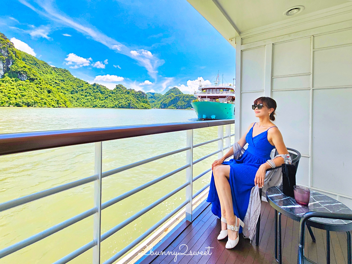 下龍灣郵輪「國賓號 Ambassador Signature Cruise」北越蘭夏灣五星豪華郵輪2天1夜陽台客艙住宿體驗 @兔兒毛毛姊妹花