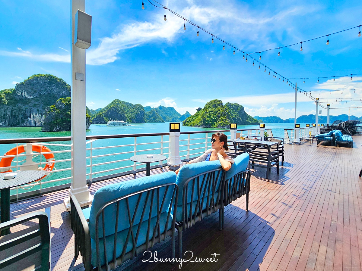 下龍灣郵輪「國賓號 Ambassador Signature Cruise」北越蘭夏灣五星豪華郵輪2天1夜陽台客艙住宿體驗 @兔兒毛毛姊妹花