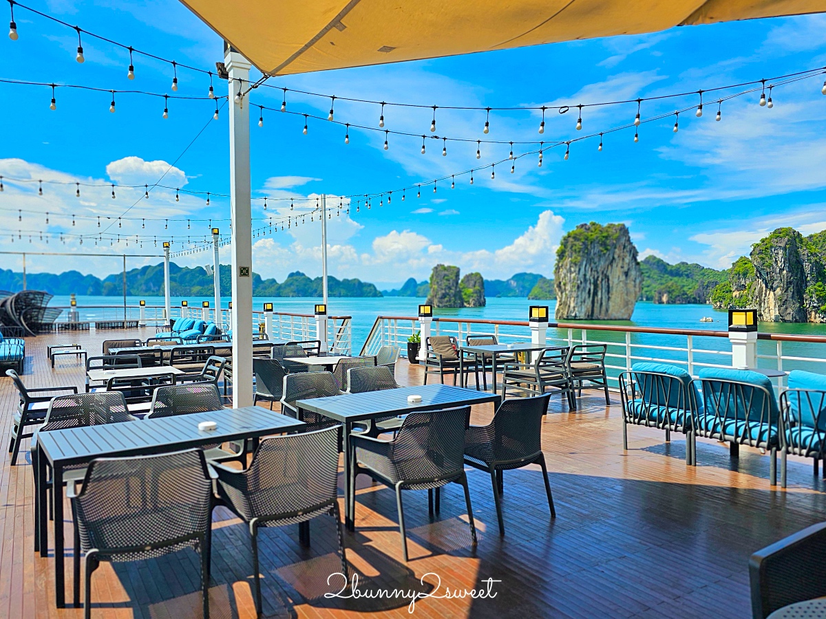下龍灣郵輪「國賓號 Ambassador Signature Cruise」北越蘭夏灣五星豪華郵輪2天1夜陽台客艙住宿體驗 @兔兒毛毛姊妹花
