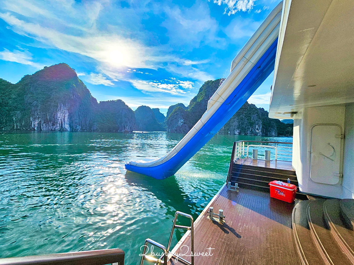 下龍灣郵輪「國賓號 Ambassador Signature Cruise」北越蘭夏灣五星豪華郵輪2天1夜陽台客艙住宿體驗 @兔兒毛毛姊妹花