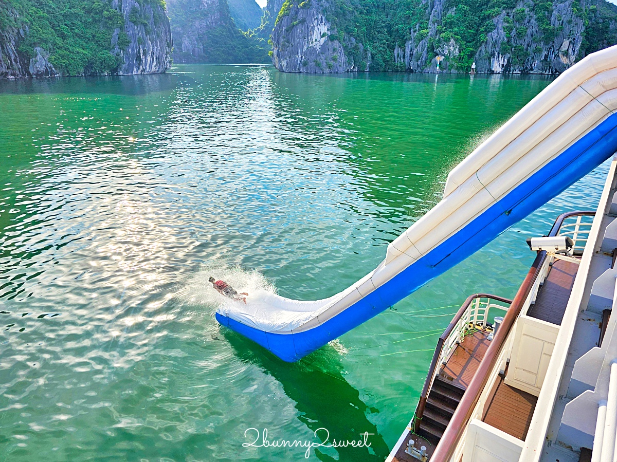 下龍灣郵輪「國賓號 Ambassador Signature Cruise」北越蘭夏灣五星豪華郵輪2天1夜陽台客艙住宿體驗 @兔兒毛毛姊妹花