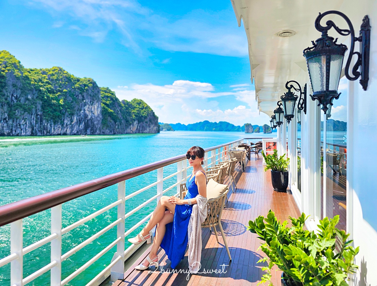 下龍灣郵輪「國賓號 Ambassador Signature Cruise」北越蘭夏灣五星豪華郵輪2天1夜陽台客艙住宿體驗 @兔兒毛毛姊妹花