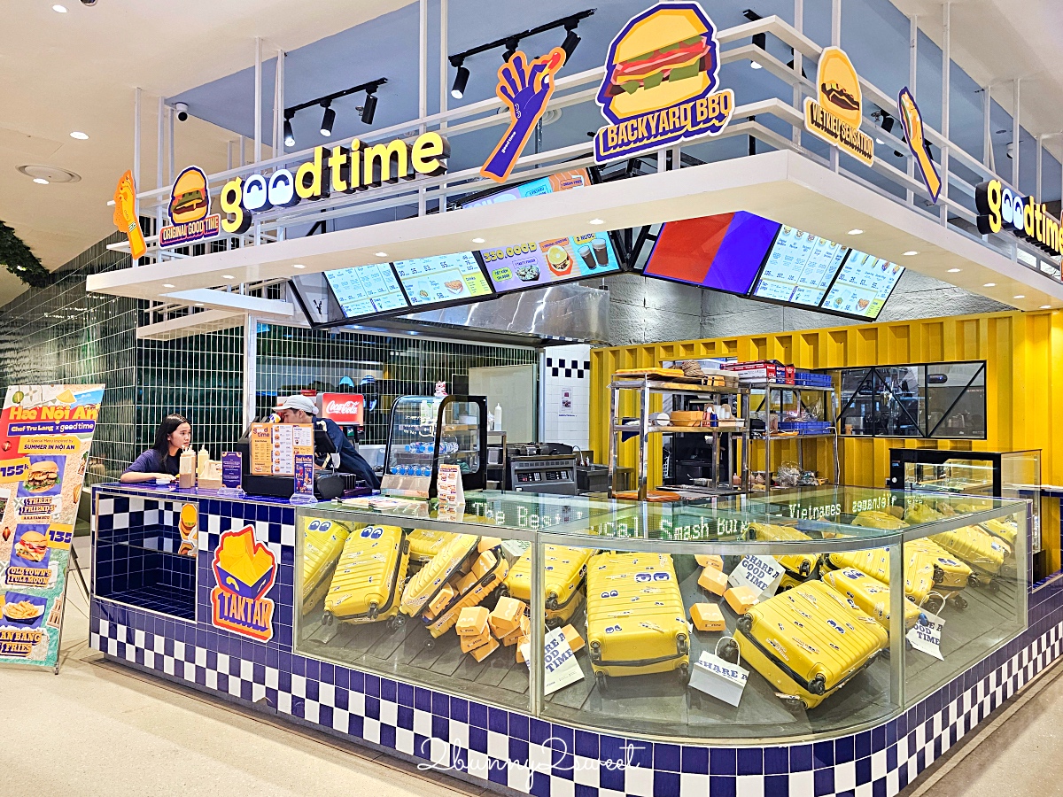【河內美食】GoodTime Burger 漢堡專賣店開箱，Lotte Mall WestLake 必吃越南最好吃漢堡 @兔兒毛毛姊妹花
