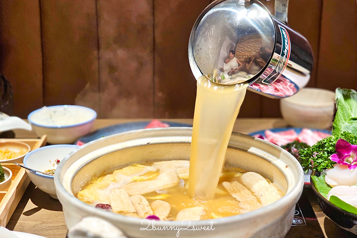 中山站美食「星曜雞湯」LV等級台北最強雞湯火鍋，鮮香濃郁熬雞精涮海鮮和牛超正點 @兔兒毛毛姊妹花