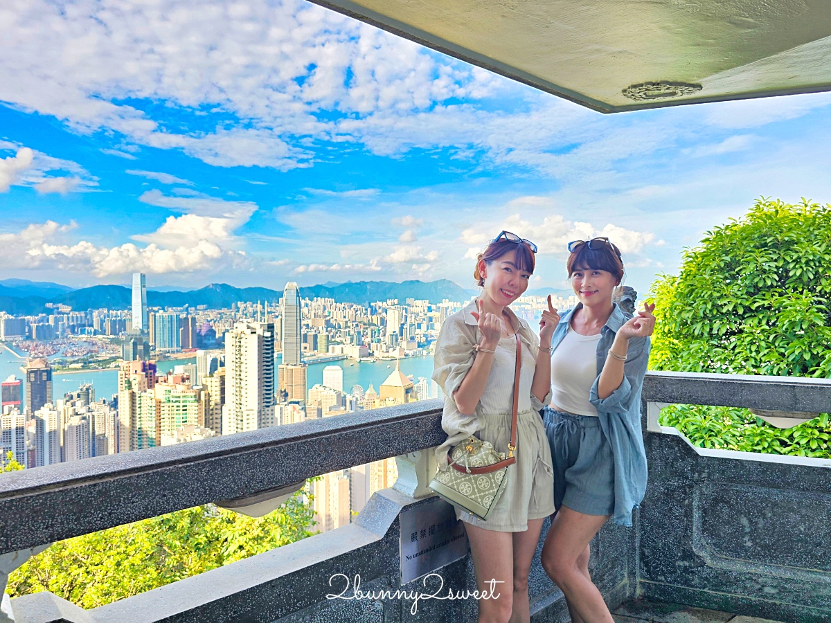 香港太平山這樣玩～搭百年交通工具「山頂纜車」欣賞維多利亞港美景、逛杜莎夫人蠟像館 @兔兒毛毛姊妹花