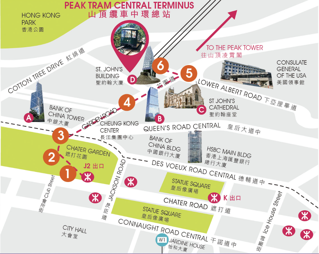香港太平山這樣玩～搭百年交通工具「山頂纜車」欣賞維多利亞港美景、逛杜莎夫人蠟像館 @兔兒毛毛姊妹花