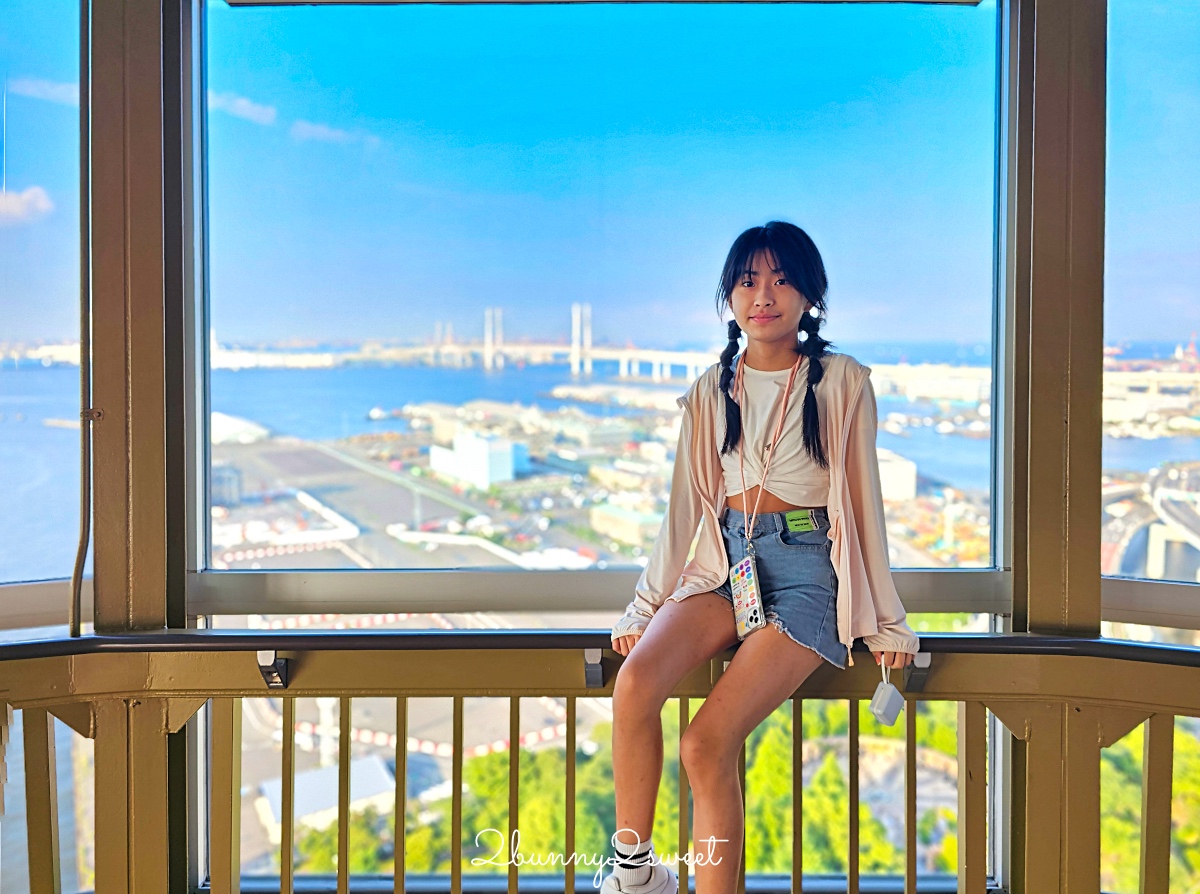 橫濱景點「橫濱海洋塔瞭望台」山下公園旁無敵海景 360 度展望台欣賞橫濱百萬夜景 @兔兒毛毛姊妹花