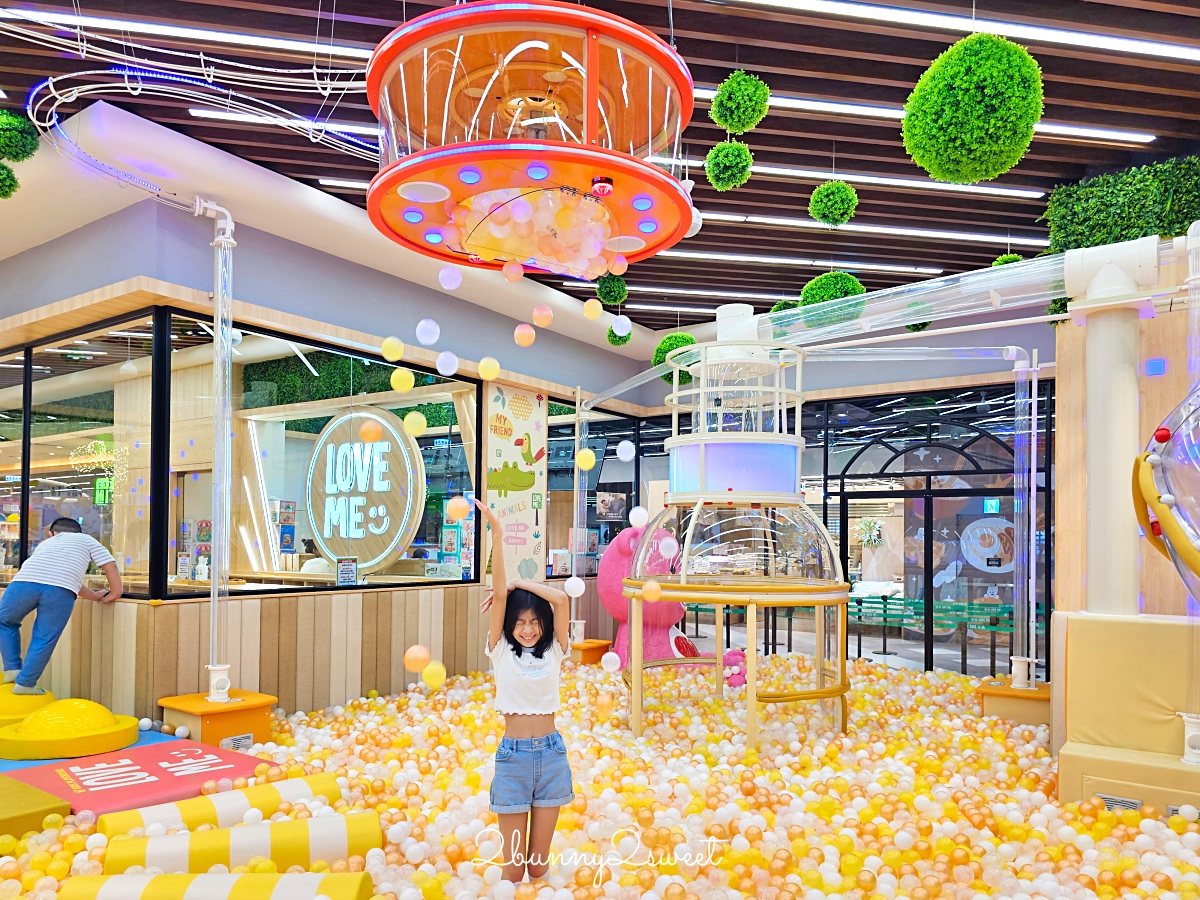 台北室內樂園｜新店樂米樂園北美館：裕隆城450坪質感親子樂園，放電雨天室內景點 @兔兒毛毛姊妹花