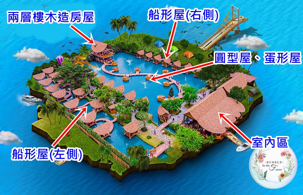 曼谷網美咖啡「Bubble in the Forest Café」佛統府泰國小馬爾地夫怎麼去？訂位方式 @兔兒毛毛姊妹花