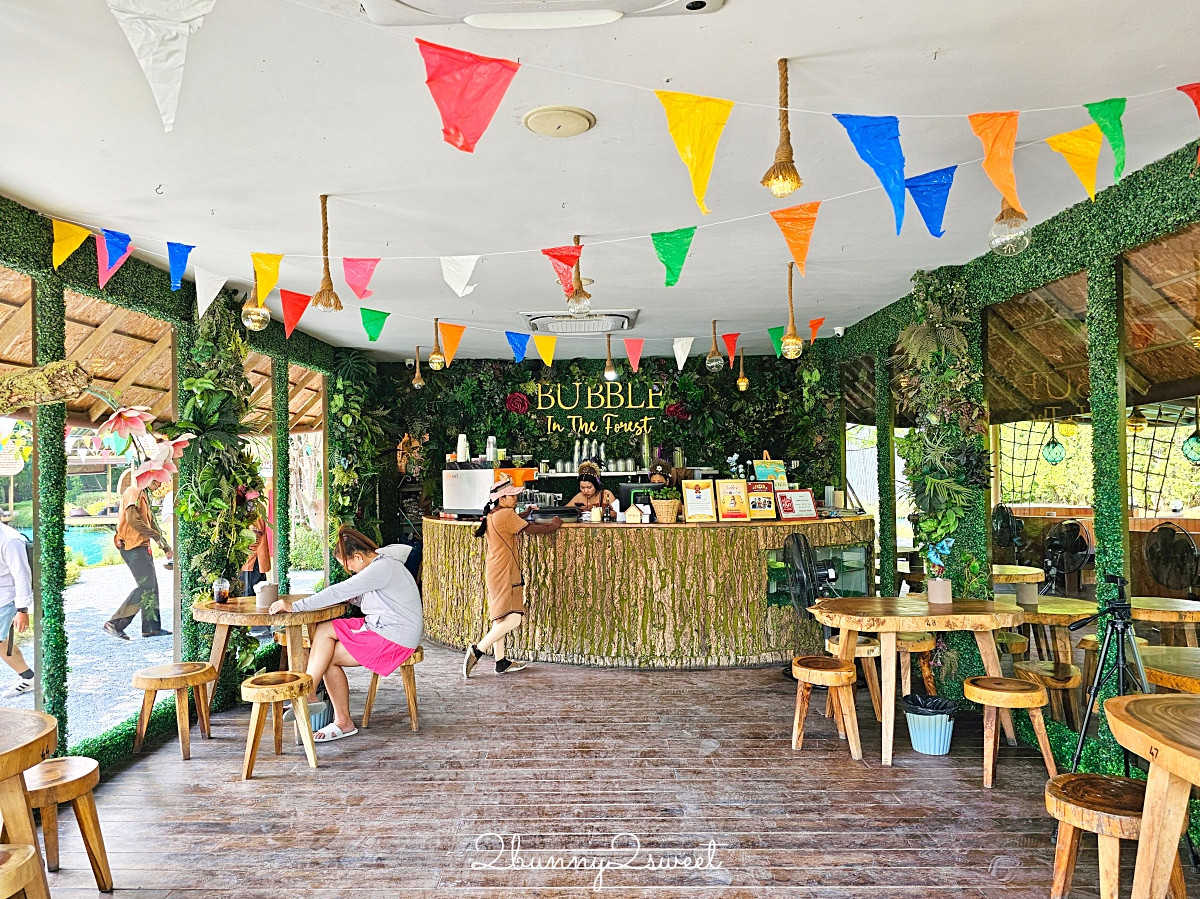 曼谷網美咖啡「Bubble in the Forest Café」佛統府泰國小馬爾地夫怎麼去？訂位方式 @兔兒毛毛姊妹花