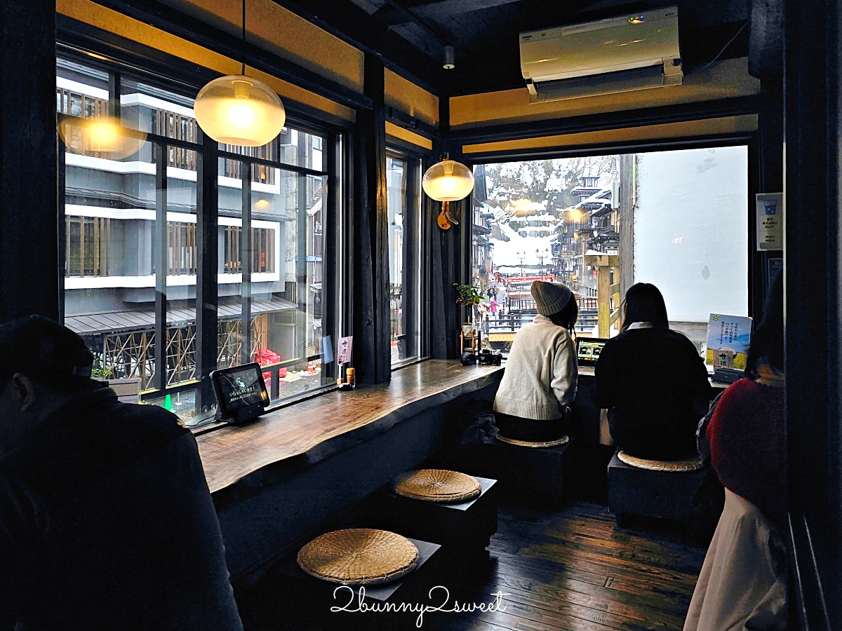 銀山溫泉美食「蕎麥麵 伊豆之華」最美銀山川復古街景甜品咖啡廳，蕎麥冰淇淋必吃 @兔兒毛毛姊妹花