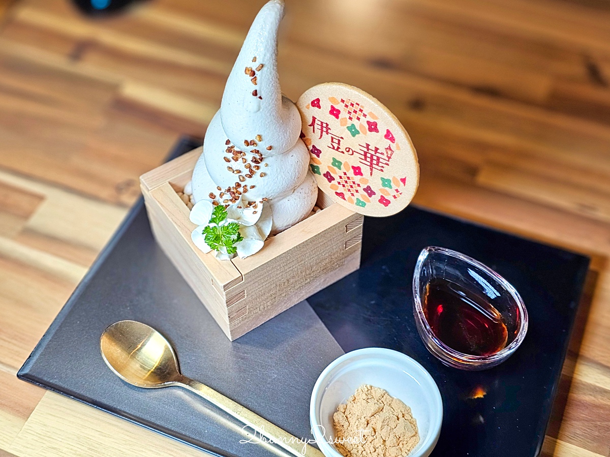 銀山溫泉美食「蕎麥麵 伊豆之華」最美銀山川復古街景甜品咖啡廳，蕎麥冰淇淋必吃 @兔兒毛毛姊妹花