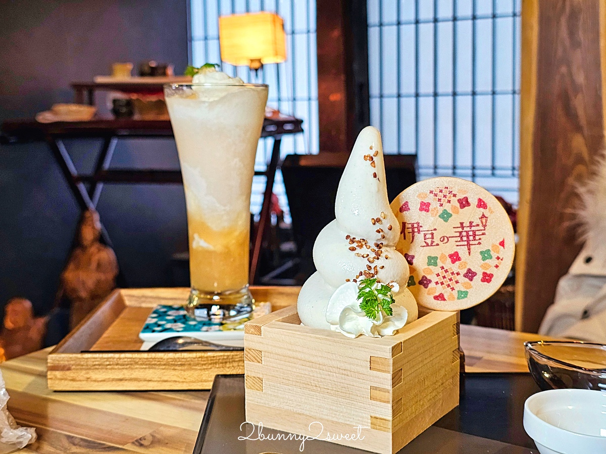 銀山溫泉美食「蕎麥麵 伊豆之華」最美銀山川復古街景甜品咖啡廳，蕎麥冰淇淋必吃 @兔兒毛毛姊妹花