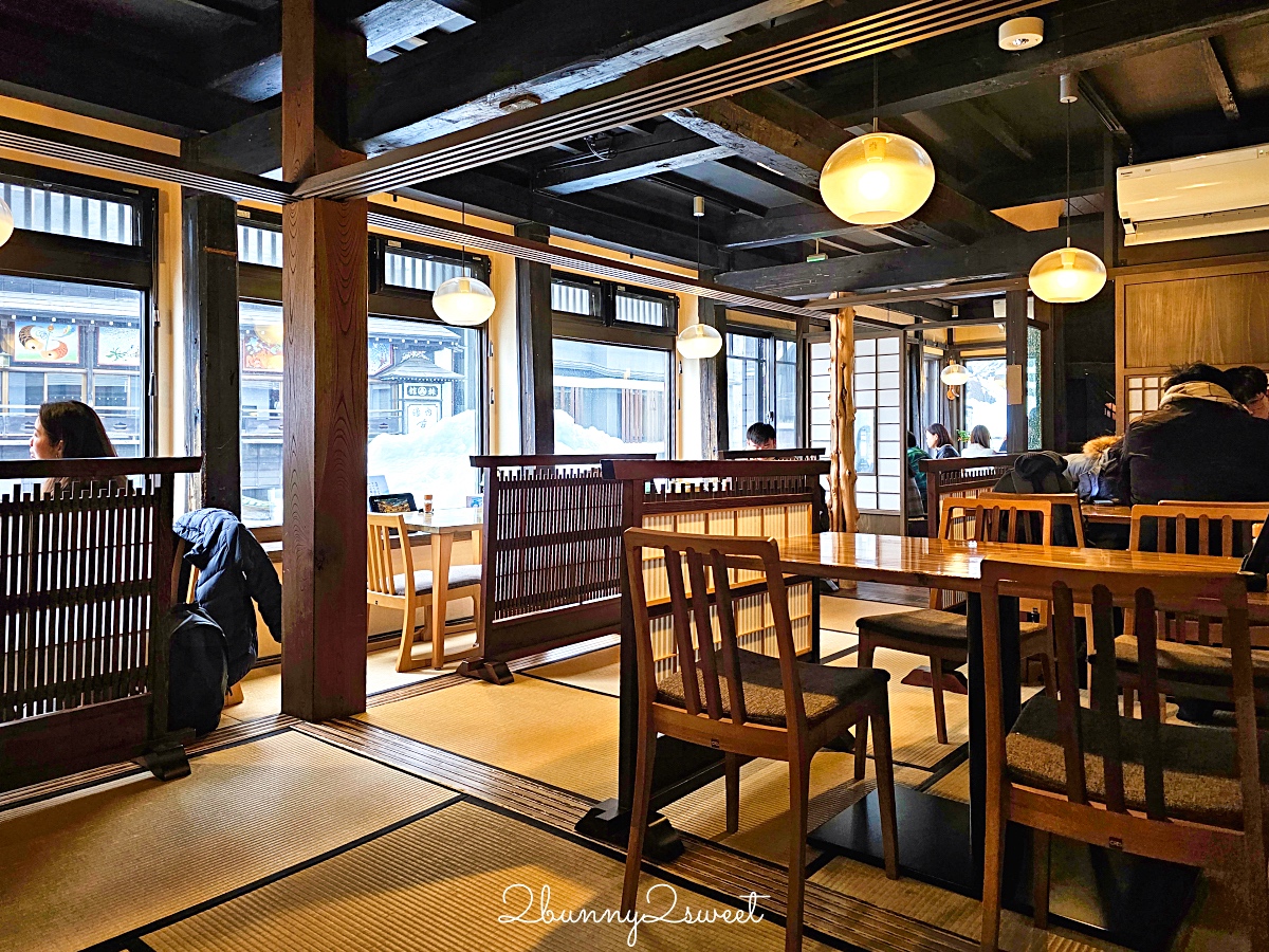 銀山溫泉美食「蕎麥麵 伊豆之華」最美銀山川復古街景甜品咖啡廳，蕎麥冰淇淋必吃 @兔兒毛毛姊妹花