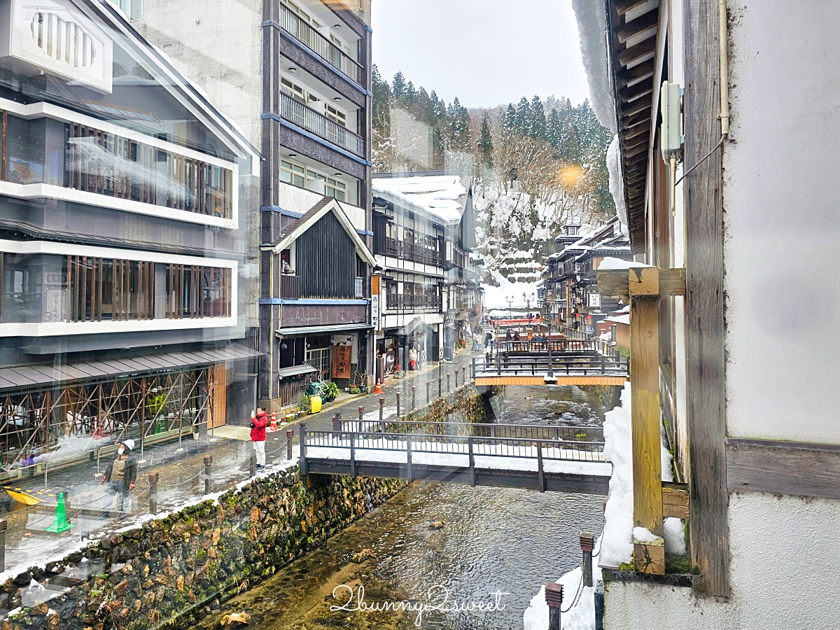 銀山溫泉美食「蕎麥麵 伊豆之華」最美銀山川復古街景甜品咖啡廳，蕎麥冰淇淋必吃 @兔兒毛毛姊妹花