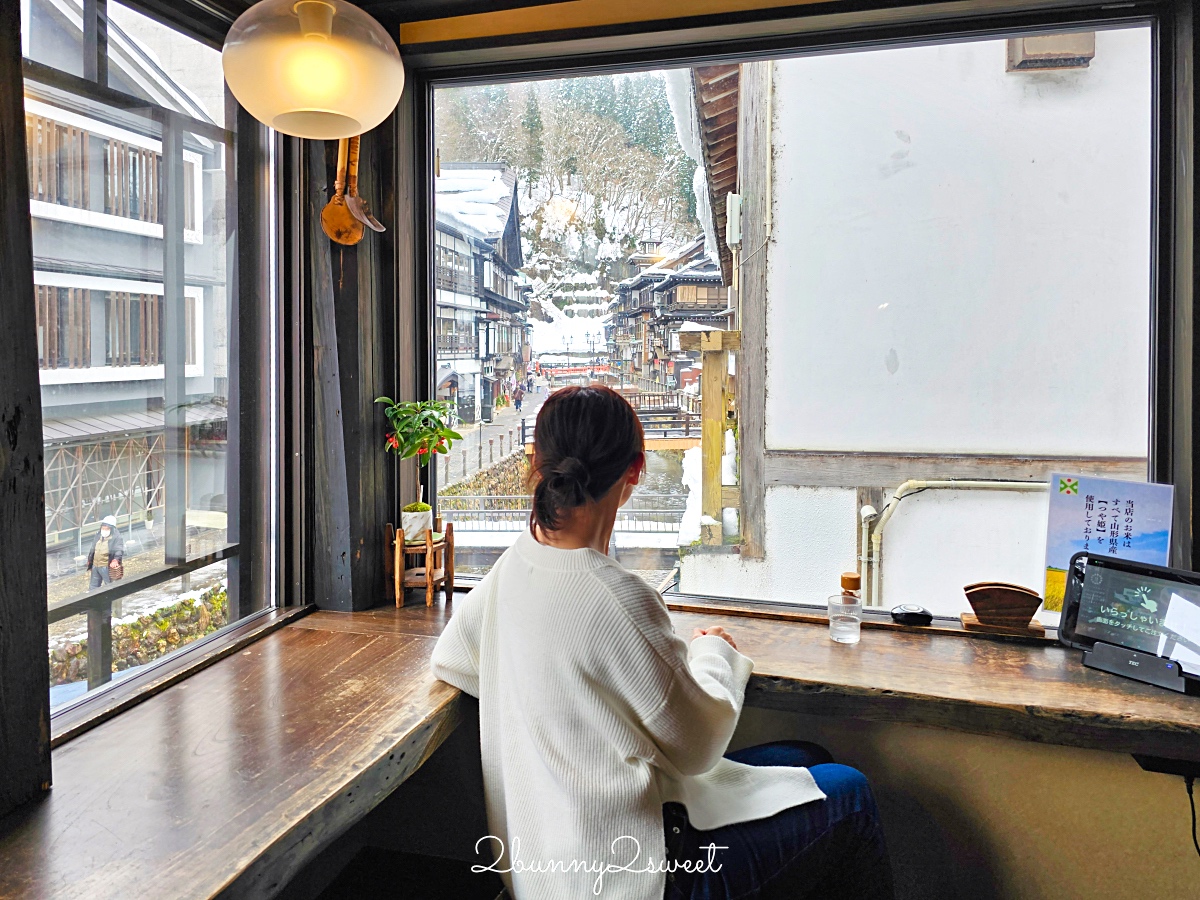 銀山溫泉美食「蕎麥麵 伊豆之華」最美銀山川復古街景甜品咖啡廳，蕎麥冰淇淋必吃 @兔兒毛毛姊妹花
