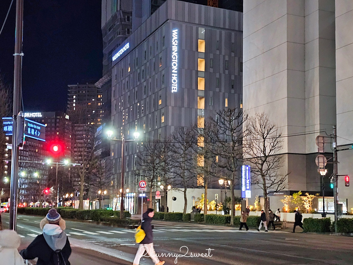 仙台住宿「仙台華盛頓酒店 Sendai Washington Hotel」5分鐘到仙台車站、樓下是便利商店 @兔兒毛毛姊妹花