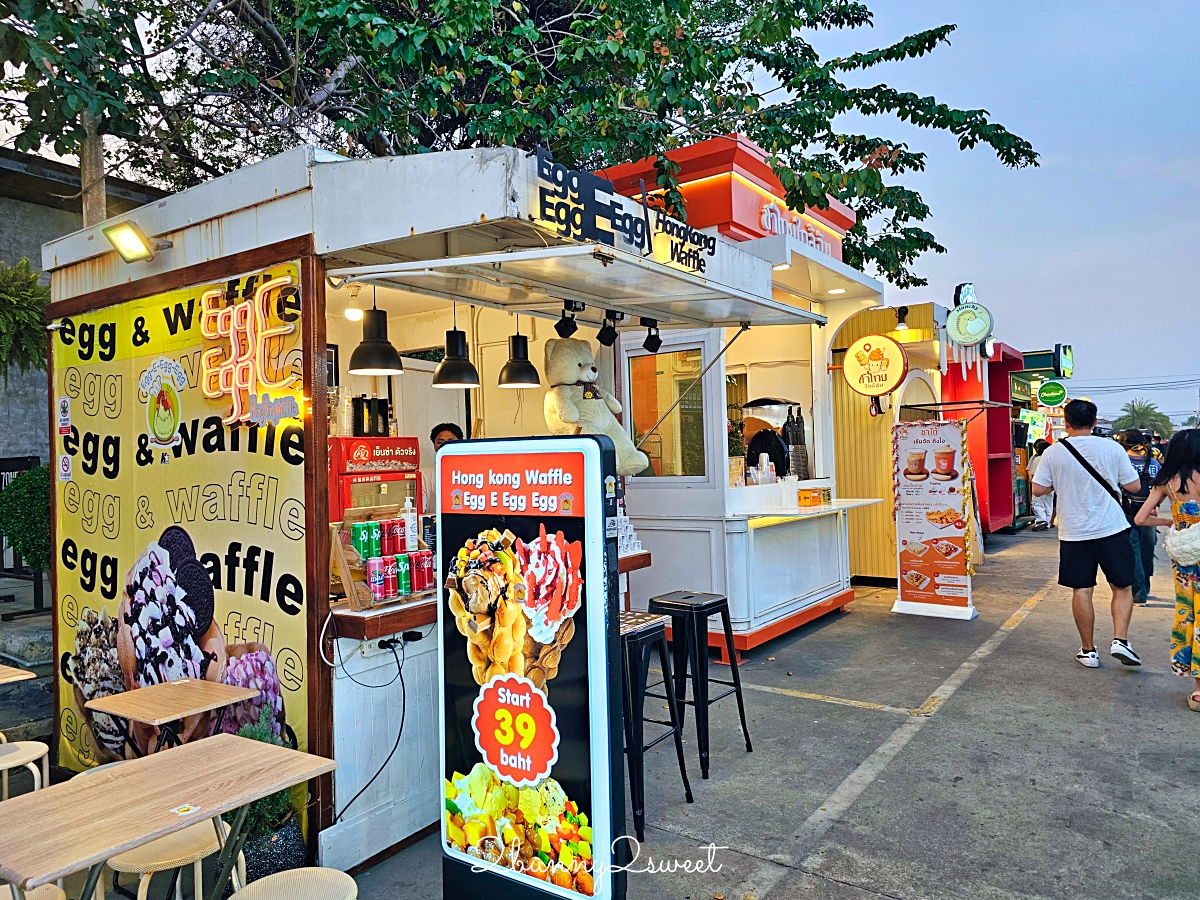 曼谷夜市「席娜卡琳火車鐵道夜市」MRT黃線就到  在地人愛逛的超大夜市 / 交通方式 @兔兒毛毛姊妹花