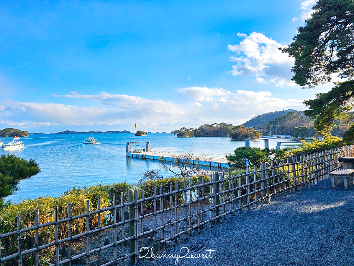仙台景點「松島觀瀾亭」藏身松島博物館旁，可以眺望松島灣絕景的隱藏版百年茶屋 @兔兒毛毛姊妹花