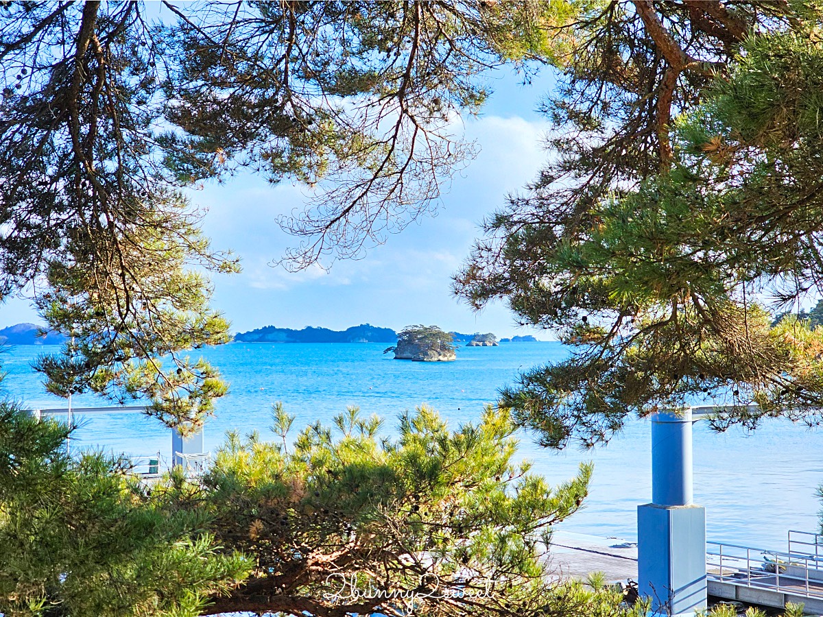 仙台景點「松島觀瀾亭」藏身松島博物館旁，可以眺望松島灣絕景的隱藏版百年茶屋 @兔兒毛毛姊妹花