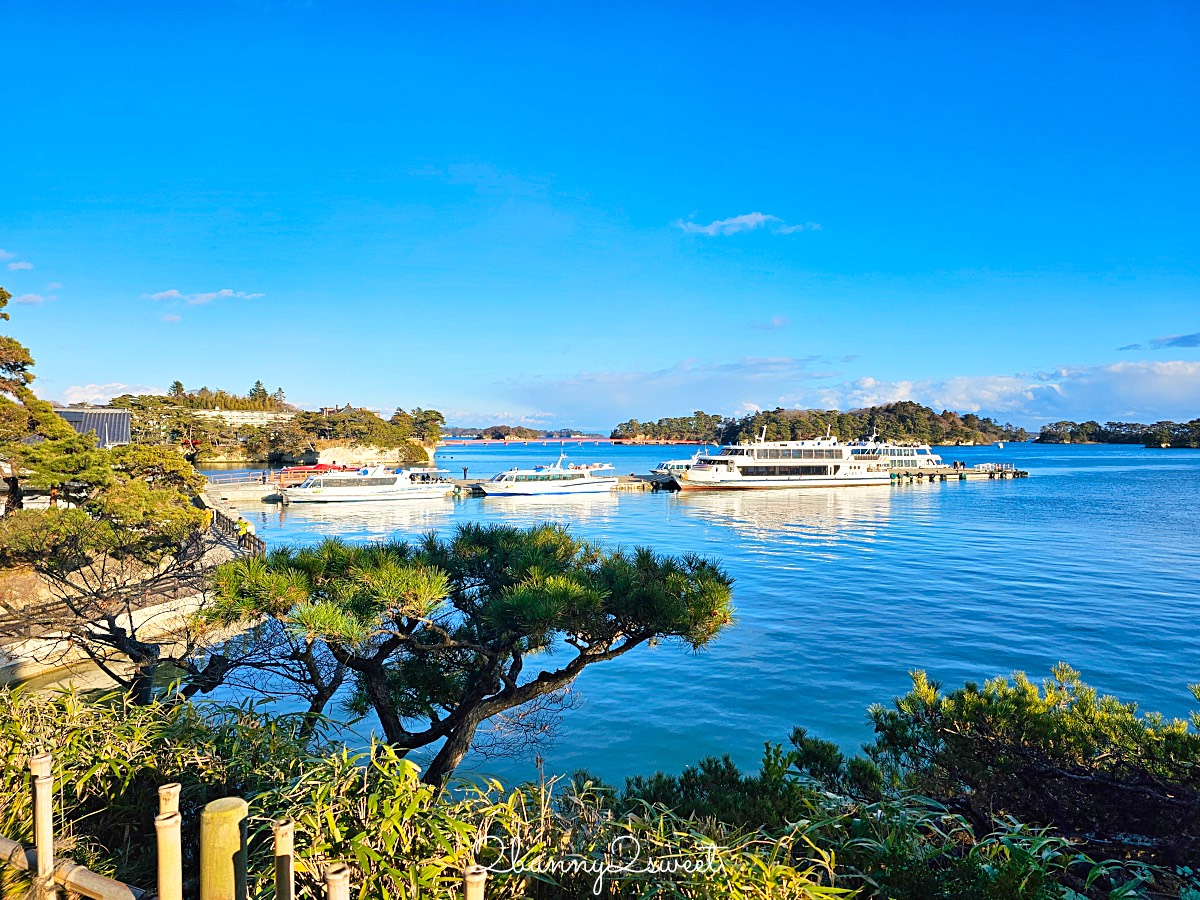 仙台景點「松島觀瀾亭」藏身松島博物館旁，可以眺望松島灣絕景的隱藏版百年茶屋 @兔兒毛毛姊妹花
