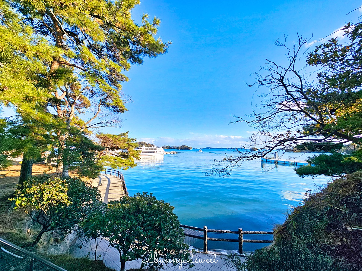 仙台景點「松島觀瀾亭」藏身松島博物館旁，可以眺望松島灣絕景的隱藏版百年茶屋 @兔兒毛毛姊妹花