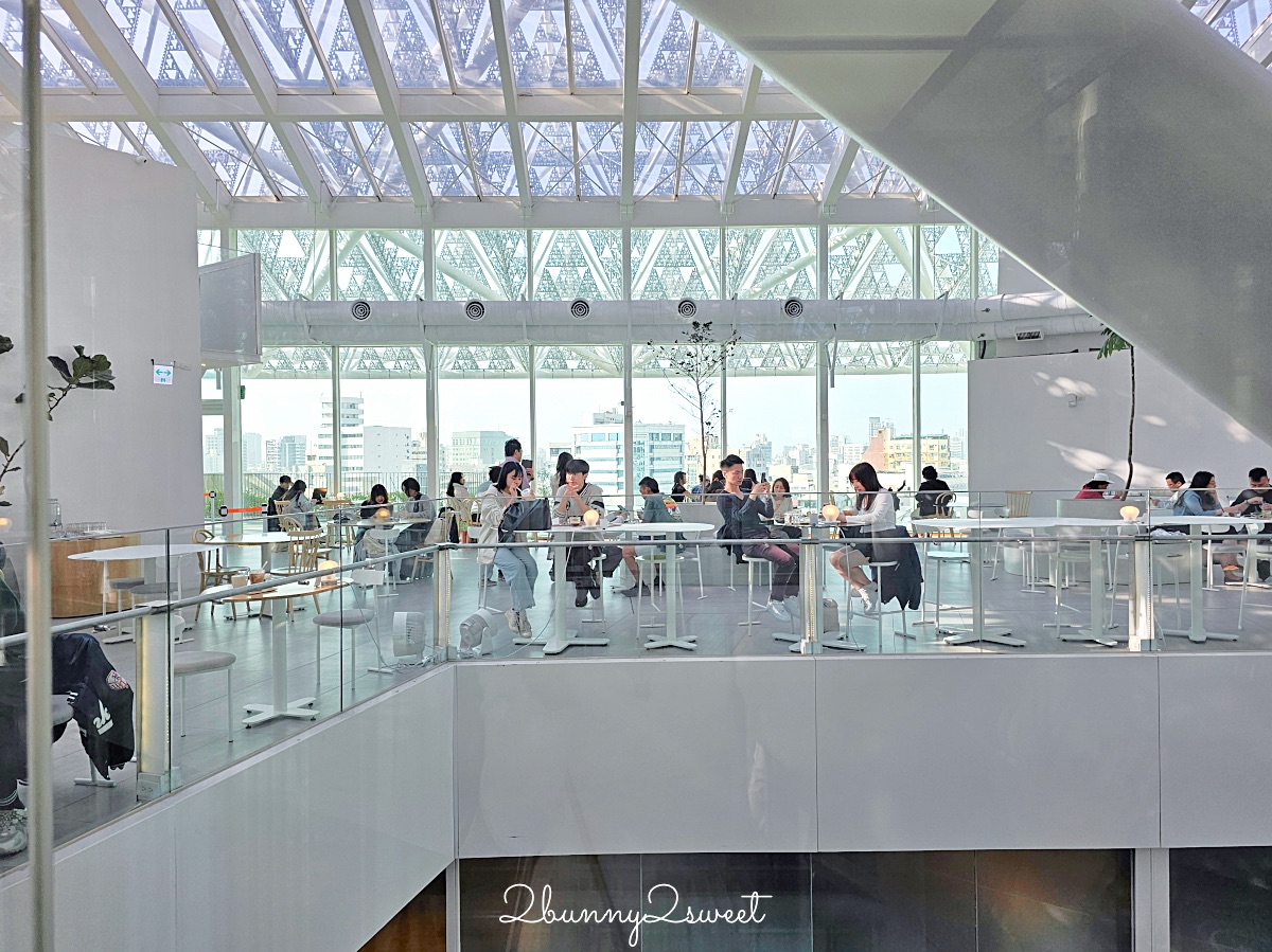 台南咖啡廳「南美春室 The POOL」台南美術館二館仙氣爆棚純白玻璃屋咖啡廳 @兔兒毛毛姊妹花