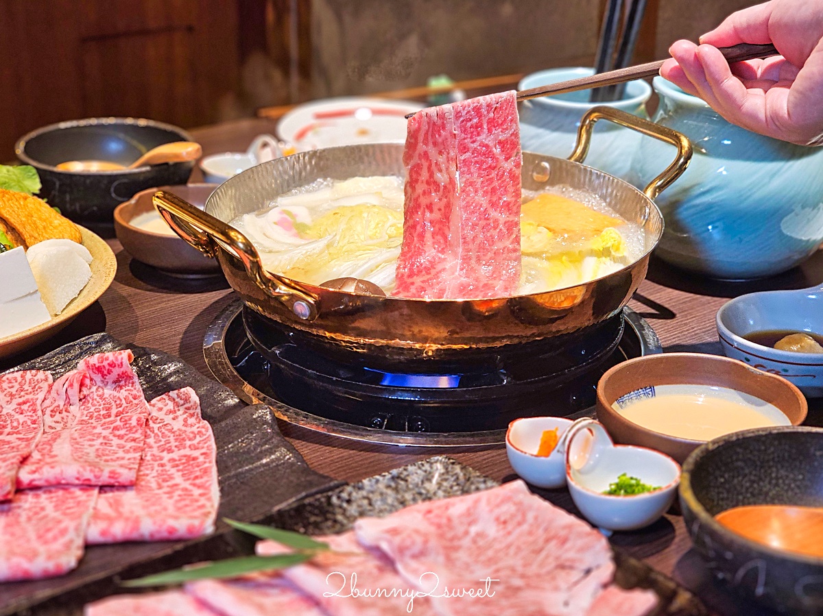台北喜來登「桃山日本料理」春季鍋物盛宴 日本A5和牛火鍋太美味｜善導寺美食 @兔兒毛毛姊妹花