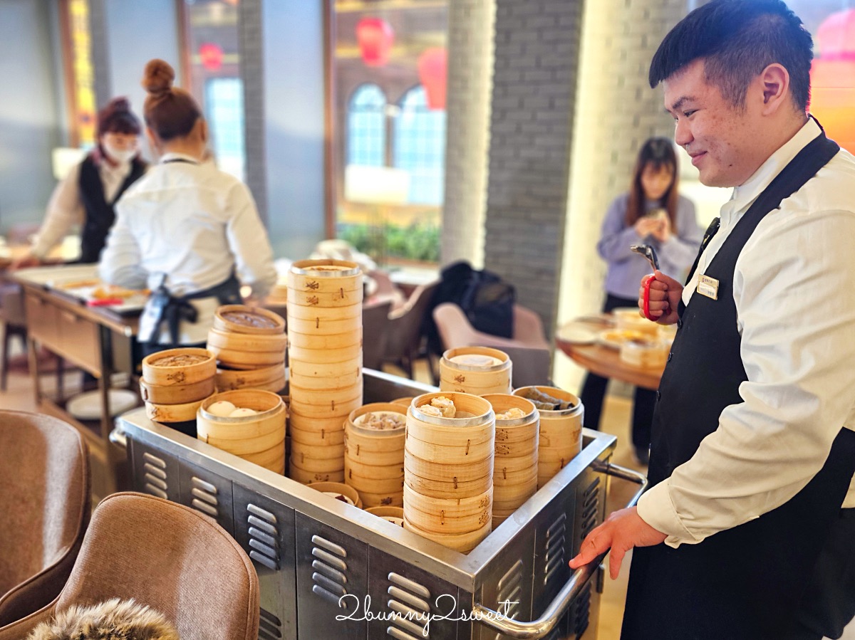 信義區美食「新葡苑信義遠百A13店」台北蒸籠推車港點吃到飽，一人777實現蝦仁腸粉自由 @兔兒毛毛姊妹花