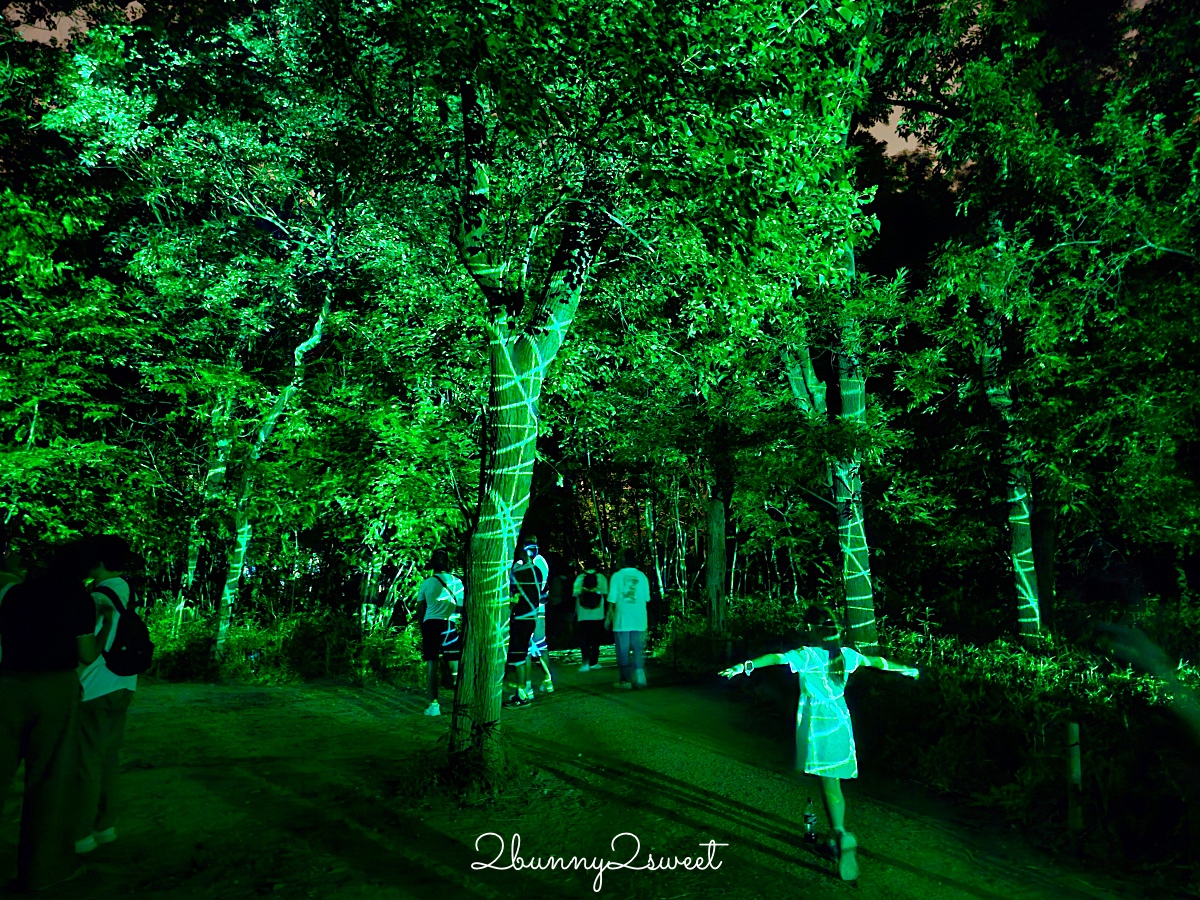 「大阪長居植物園 teamLab」7萬坪公園變身夜間美拍景點｜teamLab Botanical Garden Osaka @兔兒毛毛姊妹花