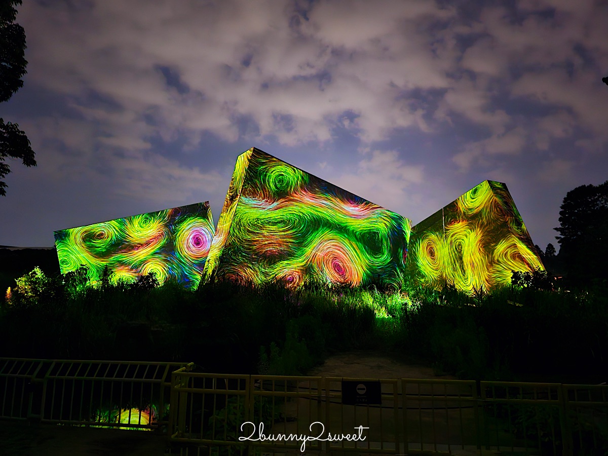 「大阪長居植物園 teamLab」7萬坪公園變身夜間美拍景點｜teamLab Botanical Garden Osaka @兔兒毛毛姊妹花