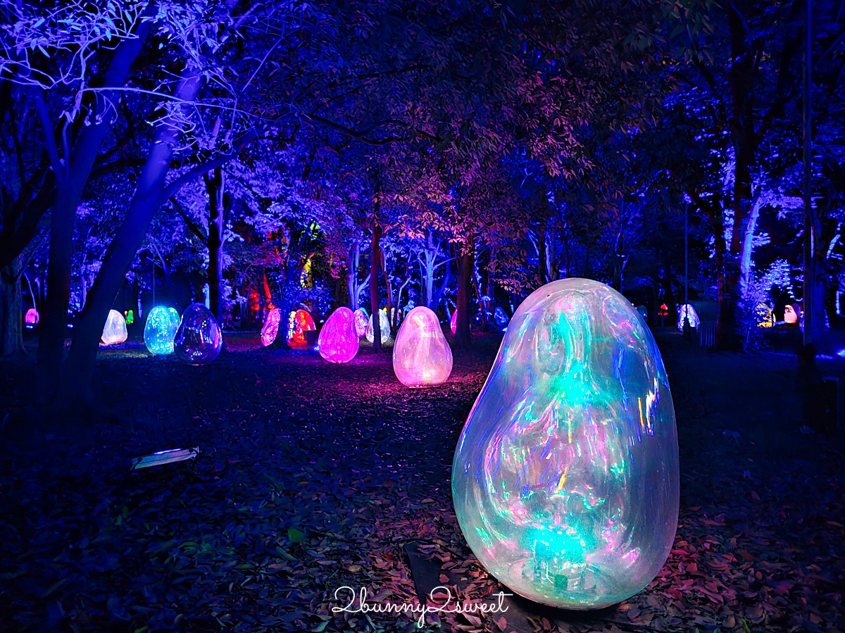 「大阪長居植物園 teamLab」7萬坪公園變身夜間美拍景點｜teamLab Botanical Garden Osaka @兔兒毛毛姊妹花